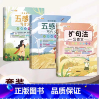 ⭐[写作基础弱]五感法+扩句法 小学通用 [正版]作文系列五感法写作文语文写作技巧方法素材积累三到六年级作文书语文四五六