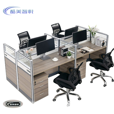 酷美智悦 四人卡位桌2400*1200*1100mm KM-JZ232 个