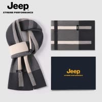 jeep吉普男士冬季秋冬季围巾保暖高档生日礼物围脖韩版百搭时商男