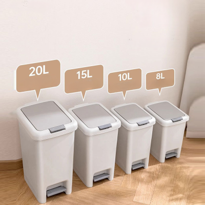 一卜手按脚踏式垃圾桶 10L/个