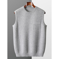 男士羊毛马甲秋冬宽松圆领套头毛衣背心商务休闲针织坎肩潮
