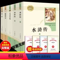 [正版]九年级上读名著人教版全套5册艾青诗选水浒传简爱儒林外史原著人民教育出版社初中生完整版初中青少版语文阅读配套考点