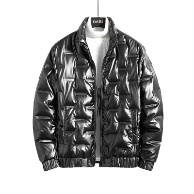 LEEVIRHINO大码男装冬季新款商务休闲中青年男士羽绒服男轻薄保暖舒适时尚潮款立领加厚羽绒服男士外套男衣服李维犀牛