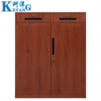 珂洋 文件柜矮柜 二斗下节(红木纹) 台