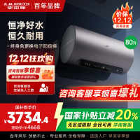 AO史密斯80升电热水器 国家补贴 金圭内胆 双棒分离速热 免换镁棒 免清洗 E80ED8