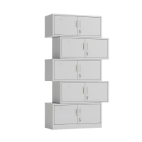 迅迈 分五节档案柜390*850*1950mm 资料柜 钢制办公室文件柜 铁皮柜子 档案柜 财务凭证带锁储物柜