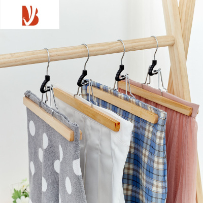 三维工匠马面汉服夹实木裤架裙架裙夹 jk制服服装店木头裤夹防炸褶