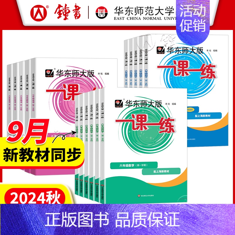 [名校名卷]语数英3本套装 八年级上 [正版]2024华东师大版一课一练六年级上七年级下册八九年级物理语文数学英语化学普
