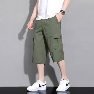 渔人船长夏季男士七分裤时尚休闲运动裤中裤美式工装裤