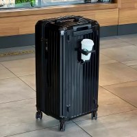 匹牧 PM-LGX-003 ABS拉杆箱 加厚拉链款+后置杯架 黑色32寸 单位:个