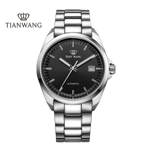 天王表(TIANWANG)手表 山河系列钢带机械表商务男士手表钟表5976