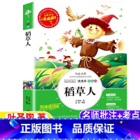 [正版]稻草人书三年级四年级上下册通用叶圣陶原著彩图美绘插画版小学生青少年课外书快乐读书吧山东美术出版社张琪编著儿童文