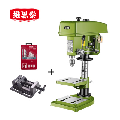 维思泰 台钻调速台式钻铣床钻攻一体机 380V/750W/ZQ4120+平口钳 台