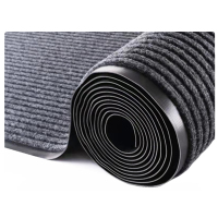 连瑞翔 双条纹防滑地垫 灰色 厚5mm*宽2.0m*15m 卷