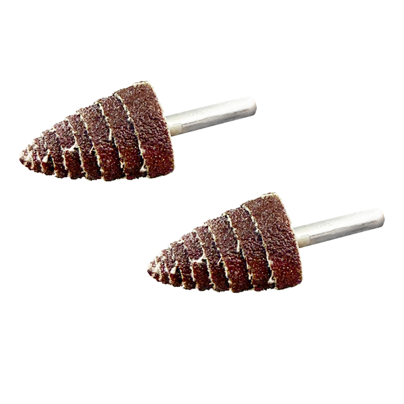 Leecbb 带柄锥形砂布磨头 6*20(80#) 个