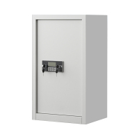 正斌指纹电子保密柜钢制密码文件柜档案柜矮柜保密资料柜办公柜单门白色:电子锁