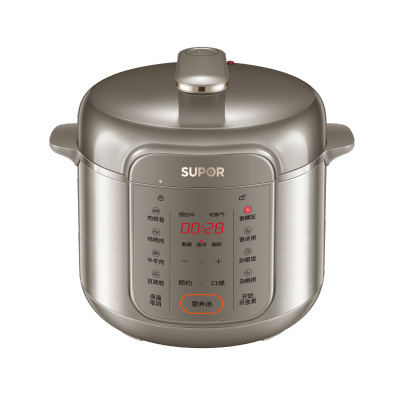 苏泊尔5L双胆电压力锅SY-50YC16微电脑控制精钢厚釜一键泄压适合5-8人家庭使用