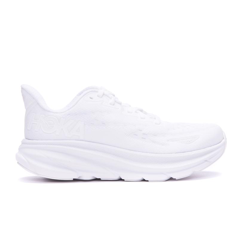 Hoka One One跑步鞋女缓震支撑性强灵活贴合工艺精细全白