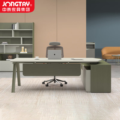 中泰(jongtay)领导办公桌办公室主管桌经理桌现代简约中班台办公家具2.4米 J-OKE-B24L