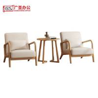 GS广圣 茶几桌椅实木休闲桌椅组1桌2椅颜色可选 JH5112 一套