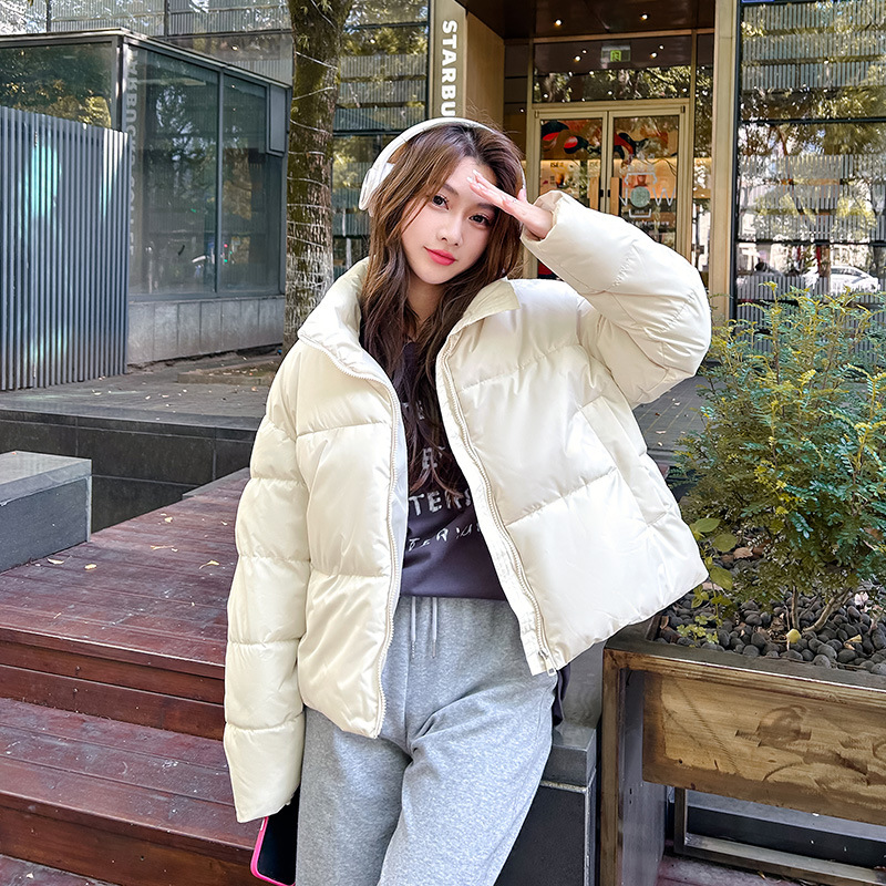 棉衣女短款冬装加厚面包服2023冬季新款羽绒棉服宽松学生棉袄外套