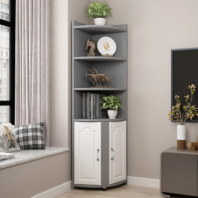 现代简约角柜阿斯卡利墙角柜三角形小尺寸客厅置物书架边卧室转角柜子