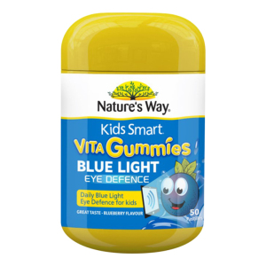 效期26.8佳思敏(Nature's Way)叶黄素蓝光护眼软糖50粒/瓶装 适合4岁以上宝宝香港保税随机发