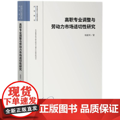高职专业调整与劳动力市场适切性研究