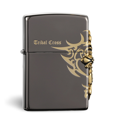 zippo打火机正版黑冰古银祝福美国正品之宝防风男士送镊垫刻字