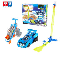 奥迪双钻爆冲火箭车通天赛道套装驰小飞飞擎枪车合体一飞通天