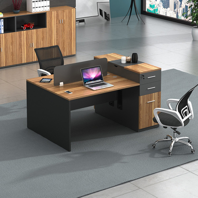 慧采云 办公家具职员办公桌椅组合简约现代员工桌2人位屏风电脑桌财务桌