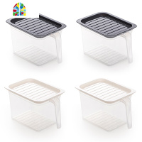 冰箱收纳盒食品保鲜盒塑料抽屉式冷冻密封盒带手柄鸡蛋饺子储物盒 FENGHOU