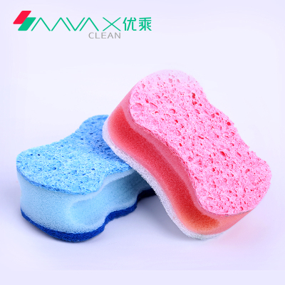 出口双面加厚洗碗海绵不粘锅去污刷百洁布不粘油特惠6片包邮