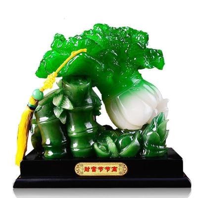 玉白菜摆件装