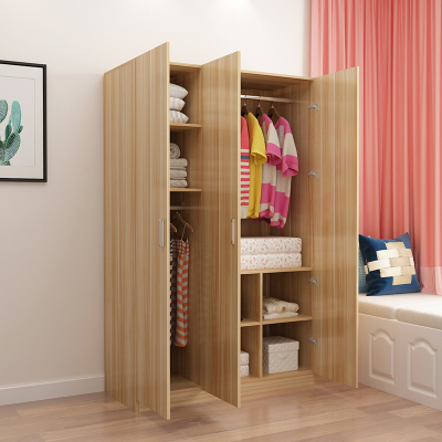 衣柜实木简易组装柜子现代简约家用学生卧室木质收纳宿舍大衣橱柜