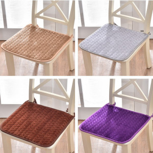 美帮汇毛绒法莱绒椅垫汽车坐垫办公室学生沙发垫餐椅垫椅子加厚坐垫