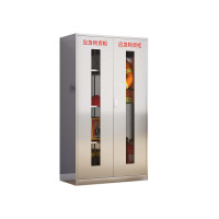 阿拉贡不锈钢防暴器械装备柜工具柜安保反恐盾牌柜警务室防爆柜201加厚材质1800*1000*450应急物资柜