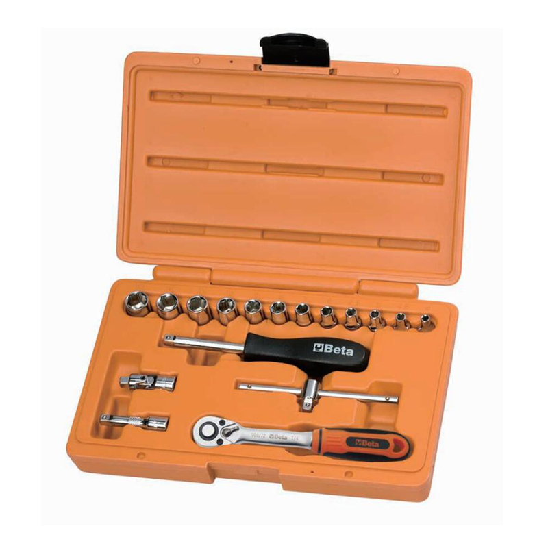 百塔(BETA) 17件装,1/4" 驱动套筒扳手组套