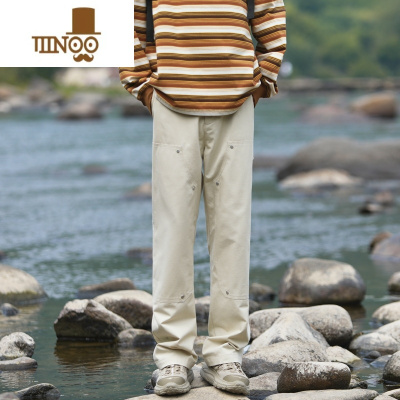 YANXU男士工装裤子男款2023年新款美式潮牌男休闲裤直筒长裤