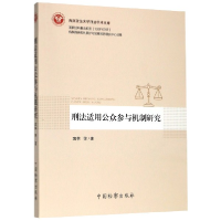 音像刑法适用公众参与机制研究/西南政学刑学术文库袁林