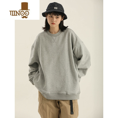 YANXU 美式简约基础廓形休闲百搭宽松潮男女套头长袖卫衣