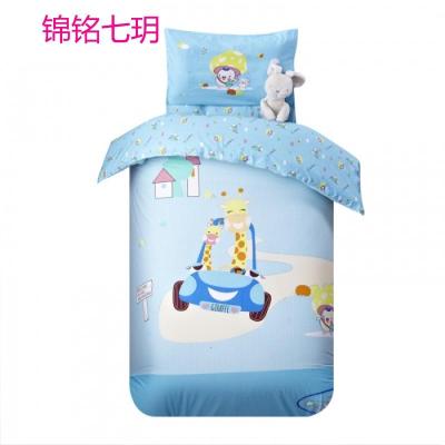锦铭七玥大版系列幼儿园三件套幼儿园被子婴童三/六件套小鹿庄园