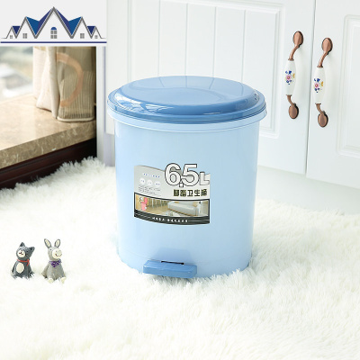 脚踏垃圾桶家用有盖大号厕所卫生间圾圾桶带盖厨房客厅脚踩拉圾筒 三维工匠