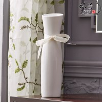现代简约 创意时尚摆件家居装饰品 陶瓷旗袍干花花器花瓶花艺 三维工匠 一束黄色跳舞兰