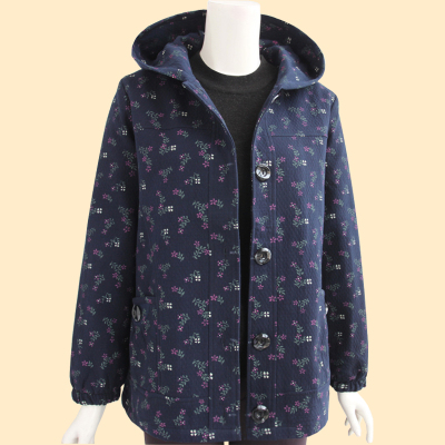 语娄中老年人女装春秋外套60岁妈妈装宽松大码外衣休闲茄克奶奶装外套2021大码女装