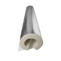 艳俏 聚乙烯保温管 防寒阻燃铝箔保温棉 内径133(5寸)厚30mm 米