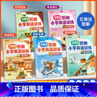 [全5册]图解小学英语 小学通用 [正版]2023新 图解小学英语训练五维法视频讲解思维导图小学生你得这样背单词英语知识