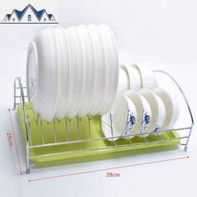 [送刀架挂钩]碗碟架沥水架碗架收纳架用品厨房置物架碗筷收纳盒 三维工匠