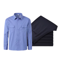 天富星 工作服衬衫制服工装外穿长袖 套装 套