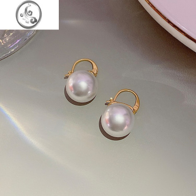 JiMi女2023新款小众高级感珍珠耳钉潮轻奢百搭网红耳饰品潮